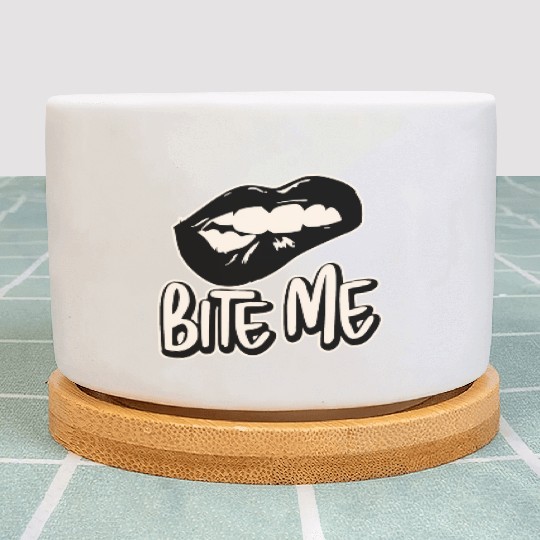 Bite Me ©WhiteTigerLLC.Com LIKE US ON FACEBOOK Plant Pots