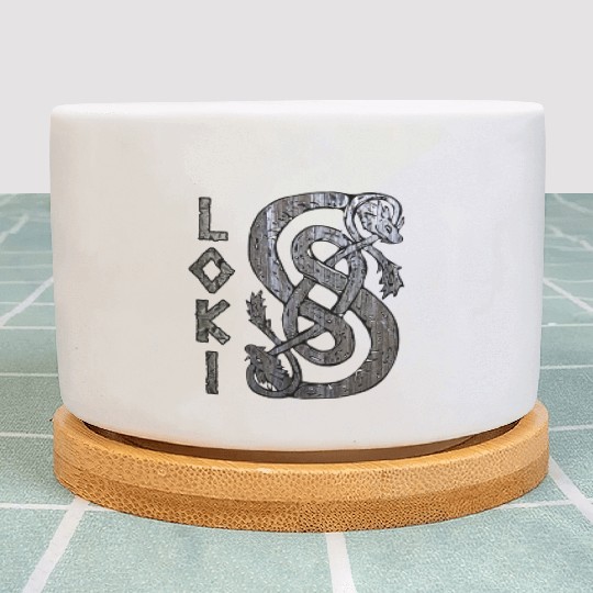 Loki's Symbol The Serpent Plant Pots Thor Mjolnir Valknut