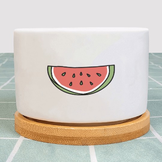 Fresh Slice Watermelon Lover Plant Pots