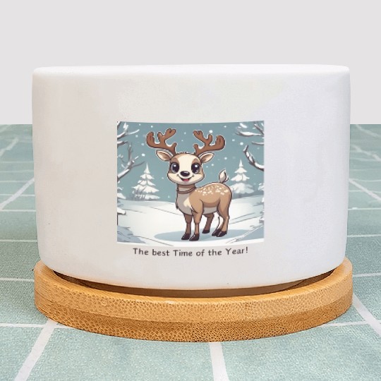 The best Time of the Year - Reindeer Plant Pots