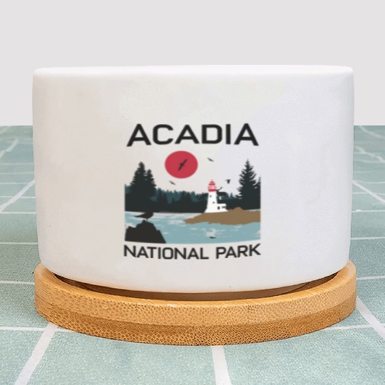 Acadia National Park 80s Maine Mount Island Plant Pots