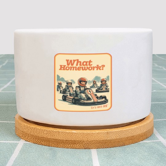 What Homework? It’s Race Day! Plant Pots