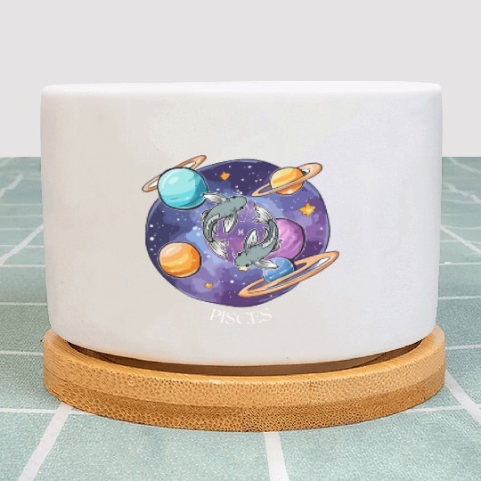 Pisces zodiac sign Plant Pots