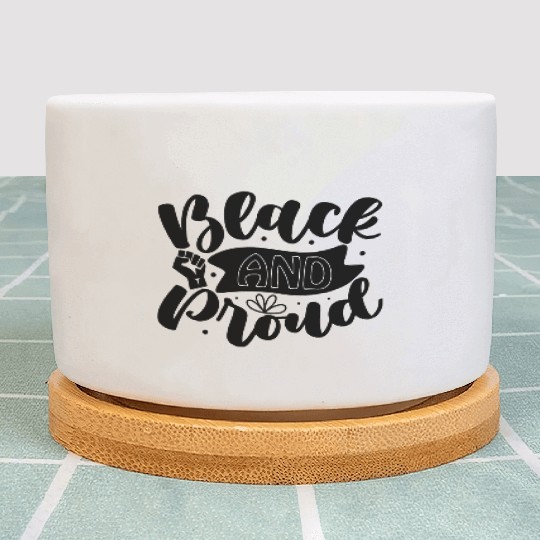 black and proud Plant Pots