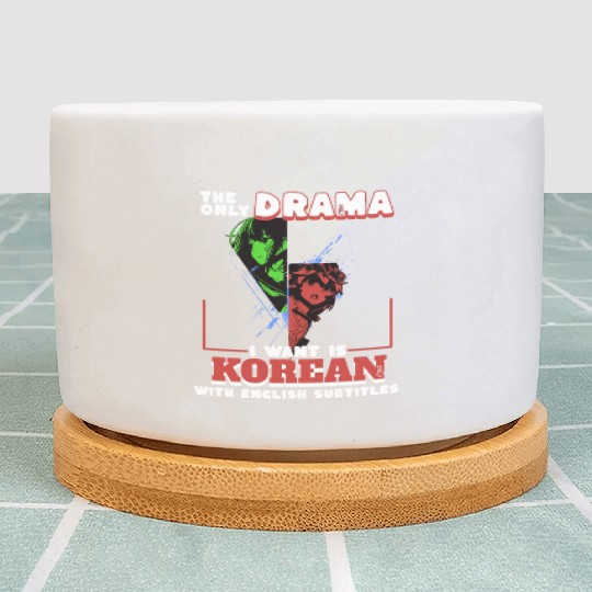 Korean subtitles and K-Pop Plant Pots