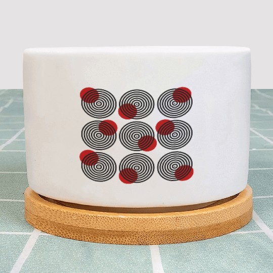 homelon goggle eyed red dots Plant Pots