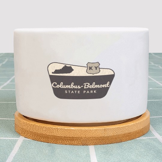 Columbus-Belmont State Park Kentucky Welcome Sign Plant Pots