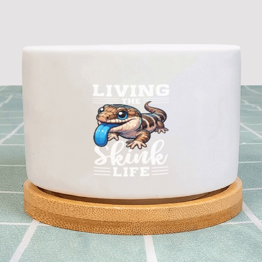 Lizard Collector Reptile Lover Blue Tongue Skink Plant Pots
