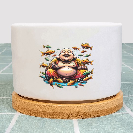 Buddhism and Underwater World - Peaceful Diving Plant Pots