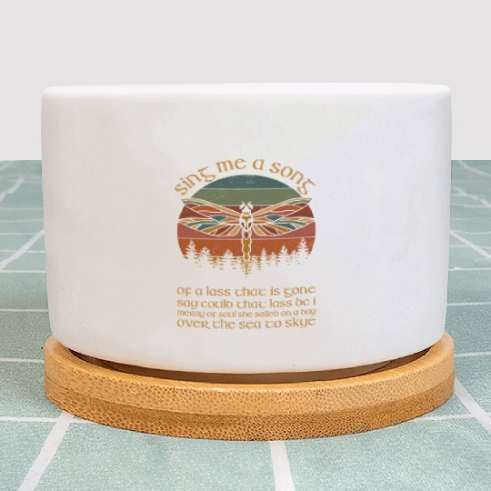 Outlander Theme Sing Me A Song Trees Dragonfly Plant Pots