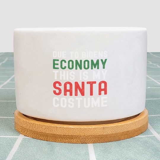 Due to Biden's Economy this is my Santa costume Plant Pots