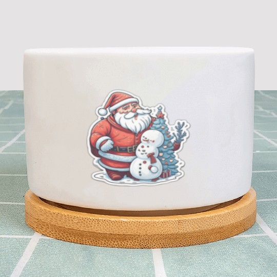 Cheerful Holidays Await: Explore Our Santa Plant Pots