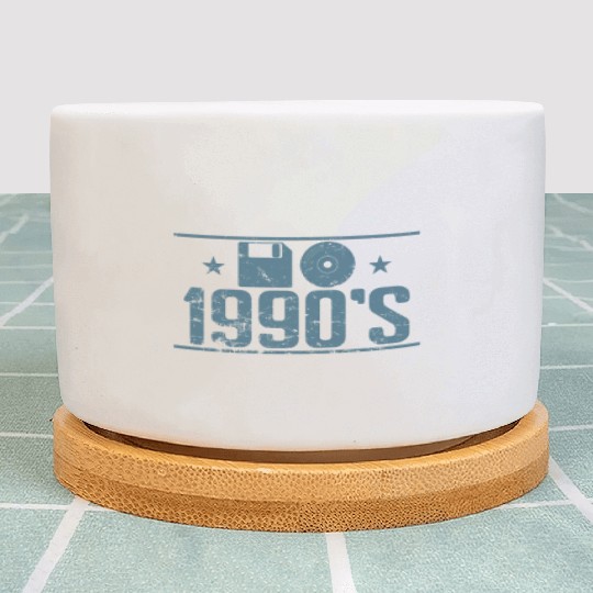 Floppy Disk and CD 1990's Retro Memory Module Plant Pots