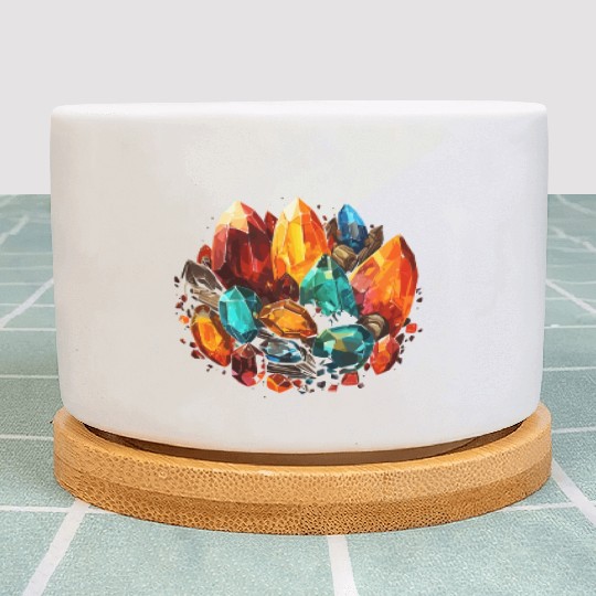 Lapidary Artist Gemstone Stone Collecting Stone Plant Pots