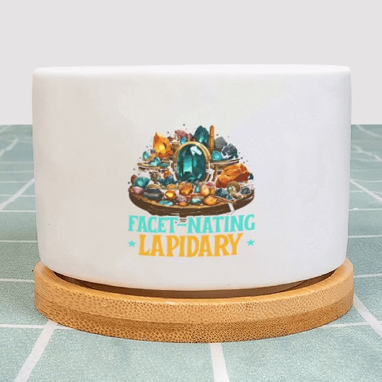 Lapidary Artist Gemstone Stone Collecting Stone Plant Pots