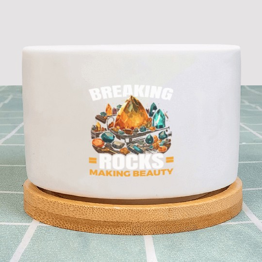 Lapidary Artist Gemstone Stone Collecting Stone Plant Pots