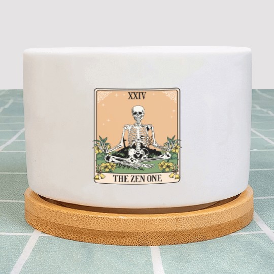 Funny Tarot Card Yoga Meditation Zen Plant Pots