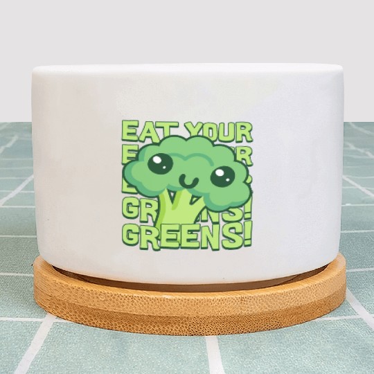 Eat Your Greens! Kawaii Broccoli Plant Pots