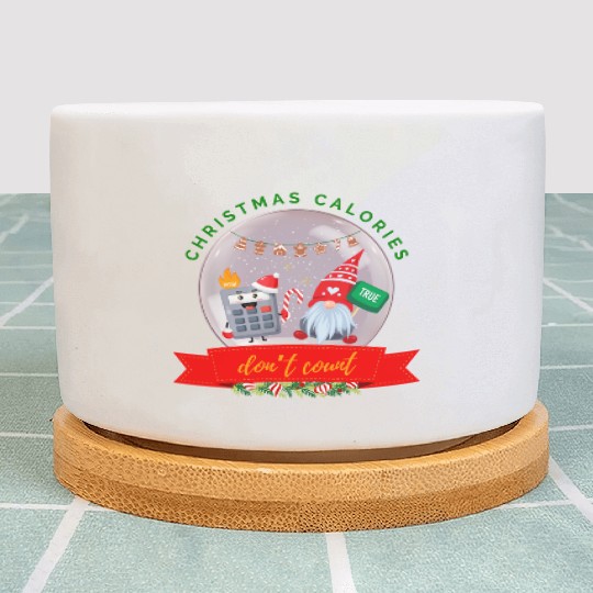 Christmas Calories Don’t Count Cookie Calculator Plant Pots