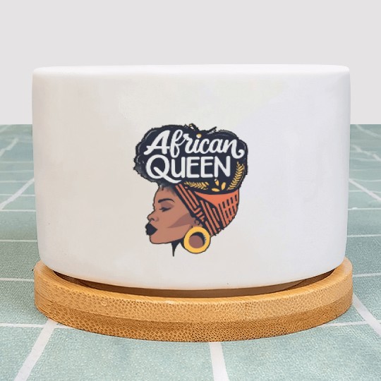 African Queen Afrocentric Queen Plant Pots