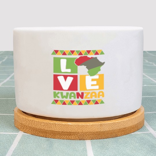 Happy Kwanzaa Vibes Black Heritage Holiday Plant Pots