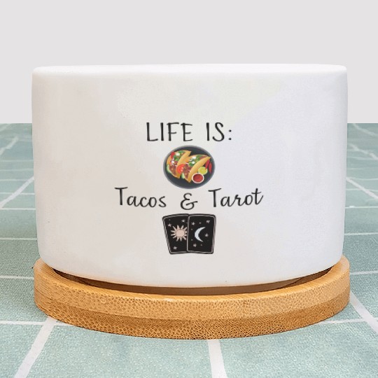 Give Me Tacos Tarot Plant Pots