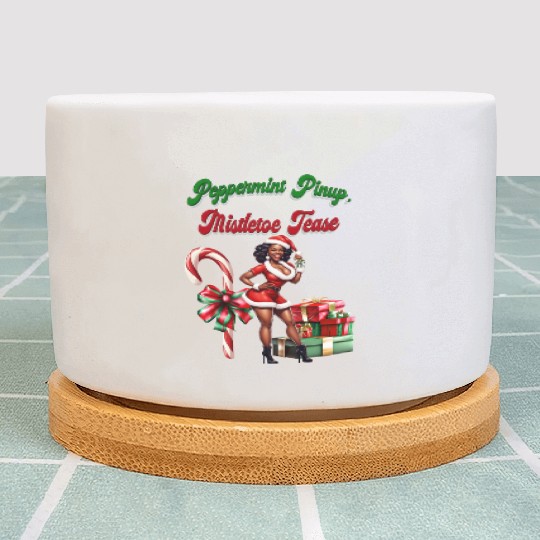 Peppermint Pinup, Mistletoe Tease Plant Pots
