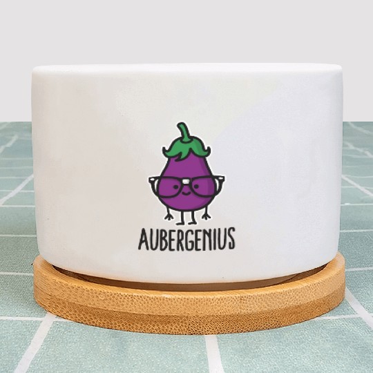 Aubergine eggplant genius Aubergenius Plant Pots