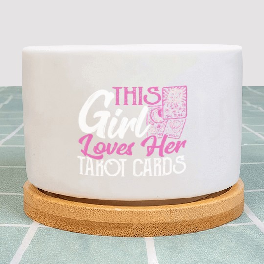 This Girl Loves Her Tarot Cards Tarot Card Reading Plant Pots