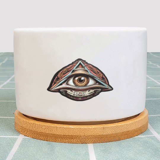 Illuminati world society symbol Plant Pots
