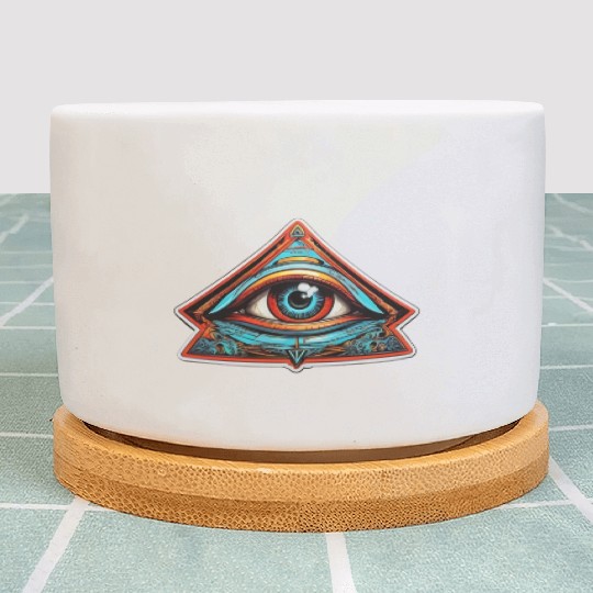 secret society illuminati Plant Pots