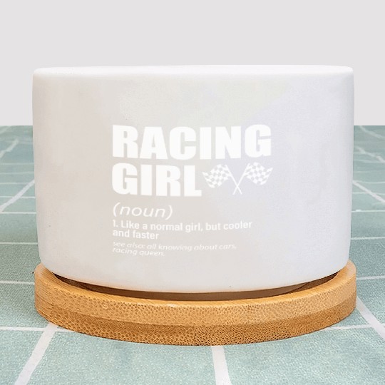 Racing Girl Plant Pots
