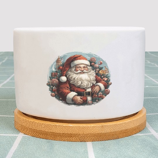 a jolly Santa Claus Plant Pots
