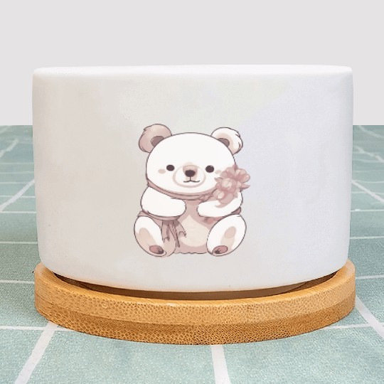 Baby Teddy Bear Plant Pots
