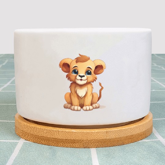 Cute Lion Baby Plant Pots