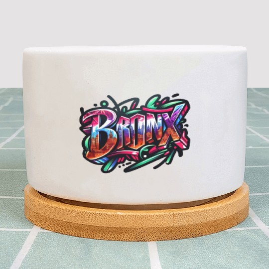 Bronx New York Graffiti Plant Pots