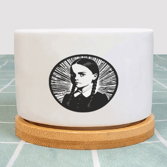 Wednesday Addams Plant Pots