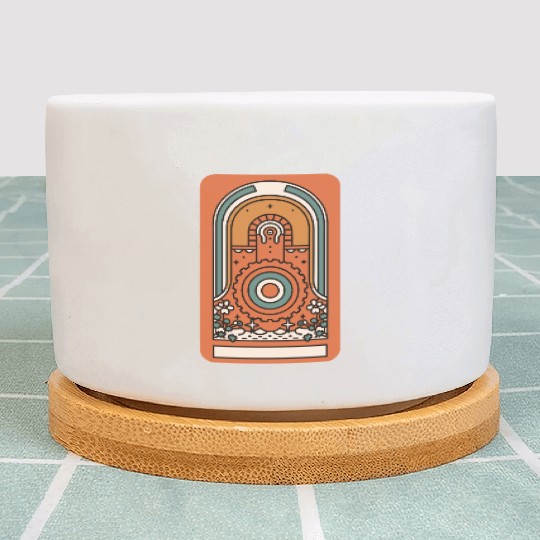 Tarot Card Style Design Plant Pots