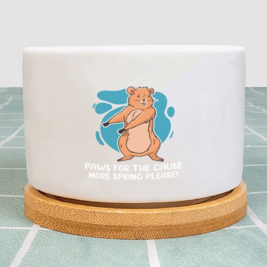 Groundhog Day 2024 Enthusiast February 2nd Plant Pots