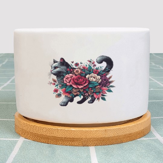 Floral Cat Mom: Embrace the Purrfect Style for Cat Plant Pots