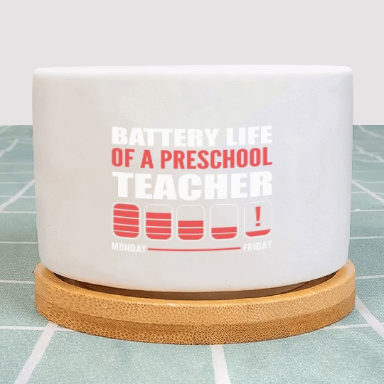 Preschool Teacher Funny Teacher Gift Plant Pots