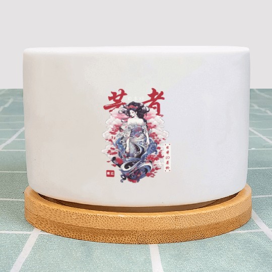 Japanese Streetwear Geisha Japan Kimono Girl Haraj Plant Pots