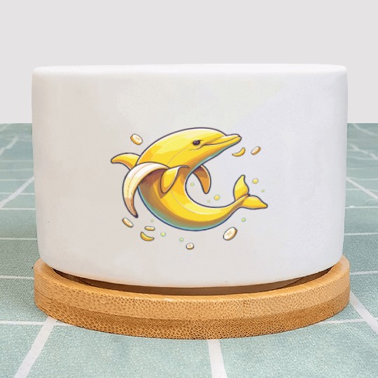 Banana Dolphin Funny Animal Made Of Vegetables Plant Pots