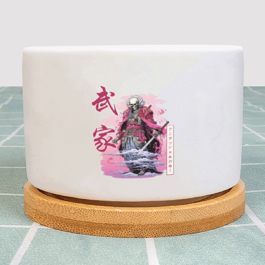 Skeleton Samurai Japanese Streetwear Harajuku Japa Plant Pots