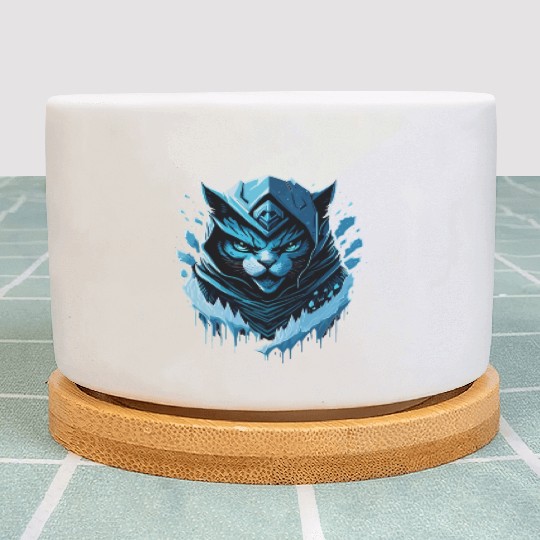 kawaii cat anime japanese retro men women kids Plant Pots