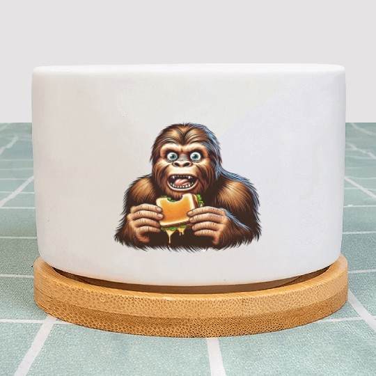 Bigfoot Discovers Grilled Cheese Sandwich Plant Pots