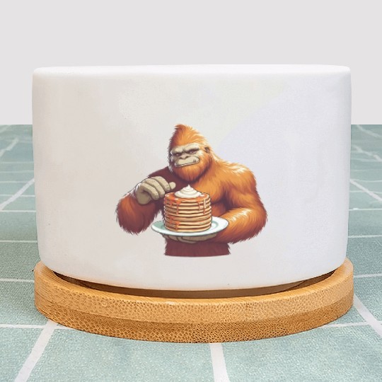 Proud Bigfoot with Pancake Tower Plant Pots
