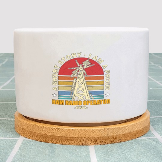 Ham Radio Operator A Short Story Radio Operator Plant Pots