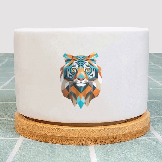 Painting Pixels: Animal lion Tales Plant Pots