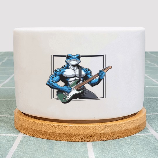 Poison dart frog guitar Plant Pots
